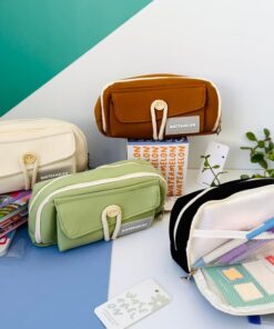 Alternative view of Cartuchera con cordón crudo